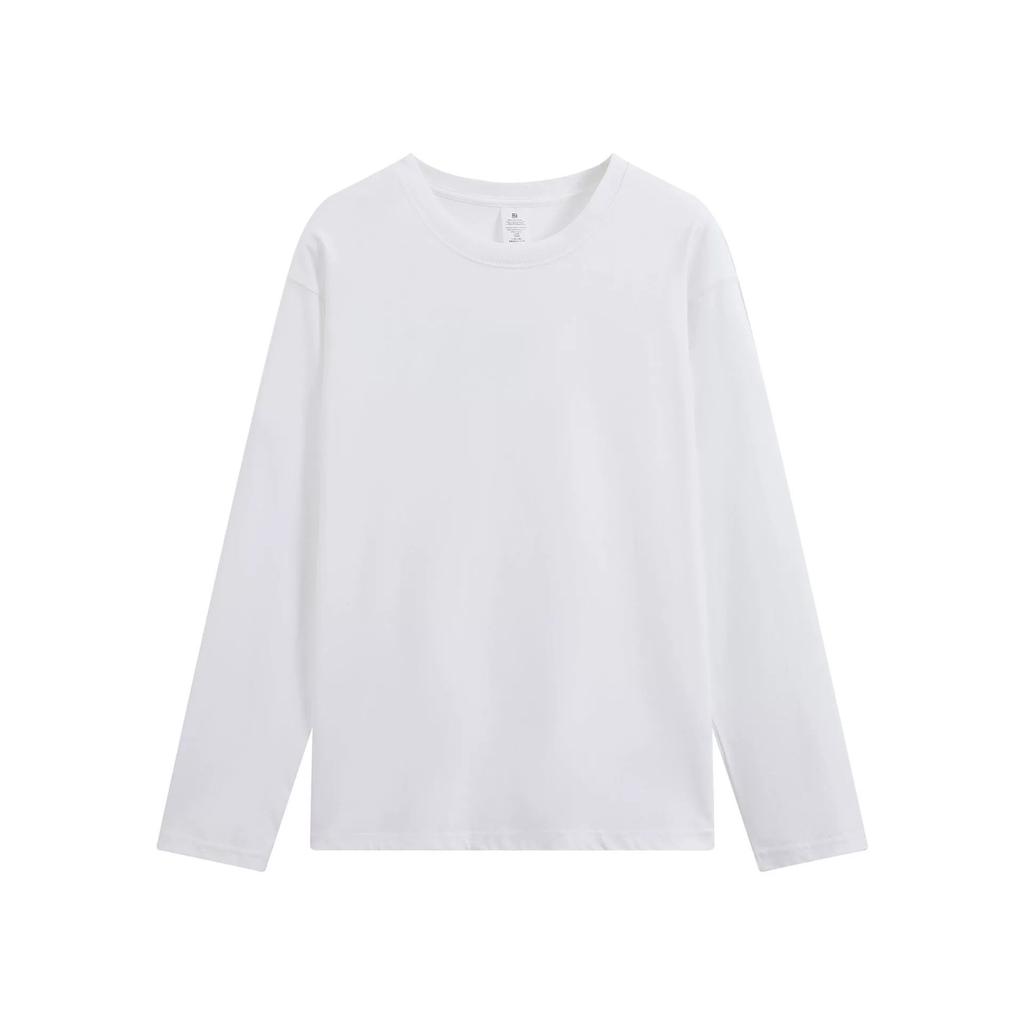 Модная мужская футболка премиум-бренда 220 г, однотонная, с длинным рукавом, свободного кроя, унисекс, роскошная, расслабленного кроя, универсальный базовый слой, худи