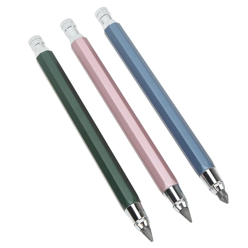 3pcs 5.6mm Lead Mechanical Carpenter Pencil Automatic Clutch Pencil Art Sketching