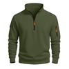 Men'S Fleece Round Neck Pullover With Fleece Solid Color Hoodie And Fleece Fleece Fleece Jacket