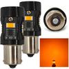 2 Pcs PY21W LED Bulb BAU15S 12V No Error, Orange Off-Road