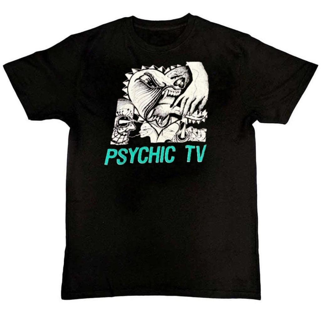 Rare Psychic TV band Album Graphic Print Mens T-Shirt S-4XL
