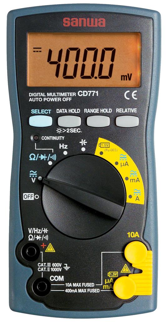 Sanwa Electric Digital Multimeter (Sanwa Meter) (Blister Pack) CD771-P