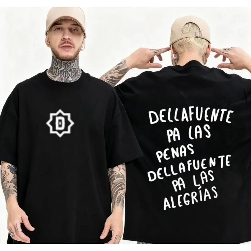 Рэпер Dellafuente Для Печалей Dellafuente Для Радостей Футболки Мужские Женские Винтажные Повседневные Высококачественный Хлопок Унисекс Футболка
