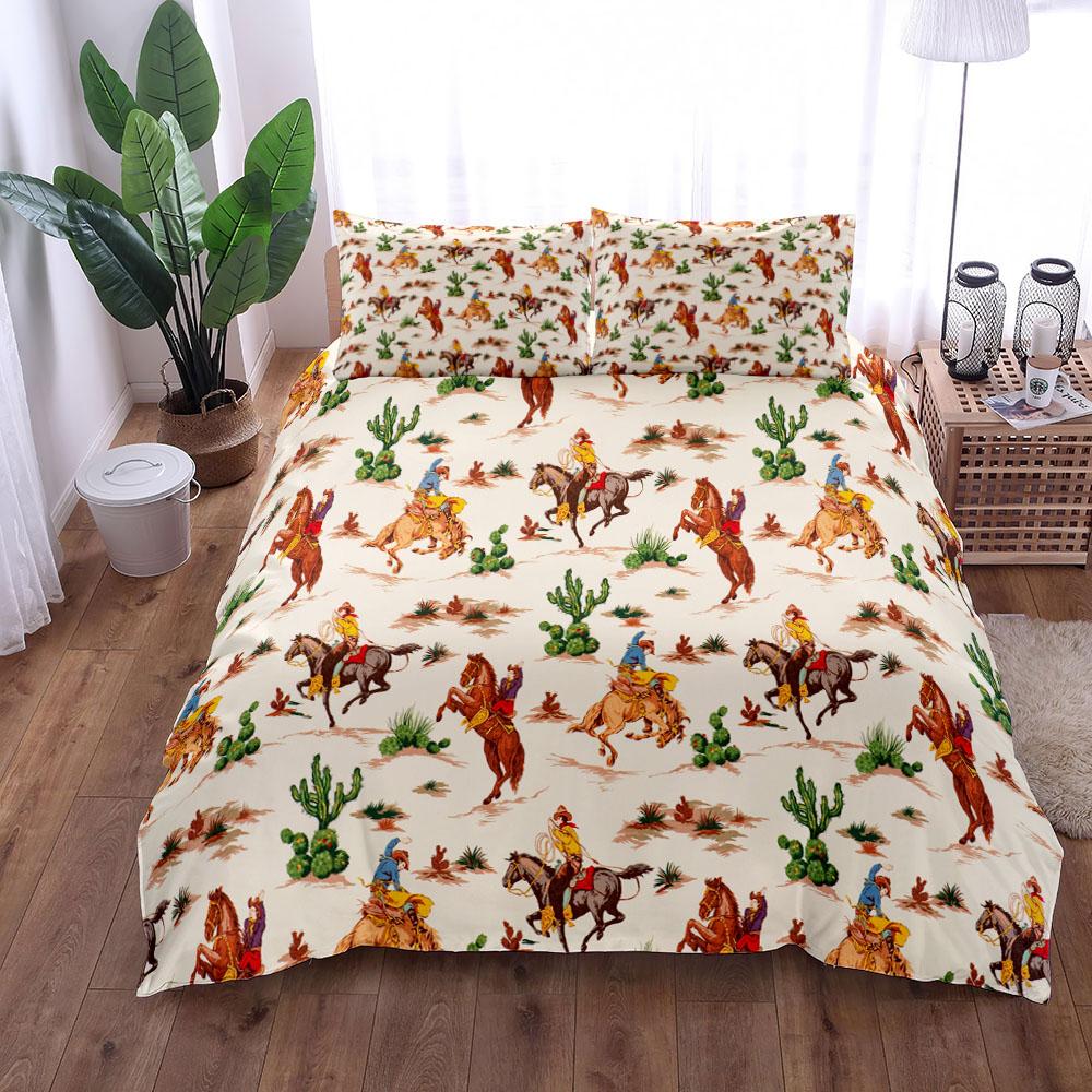 Комплект постельного белья в стиле ретро охоты 18Bc King Queen Double Full Twin Single Size Duvet Cover Set