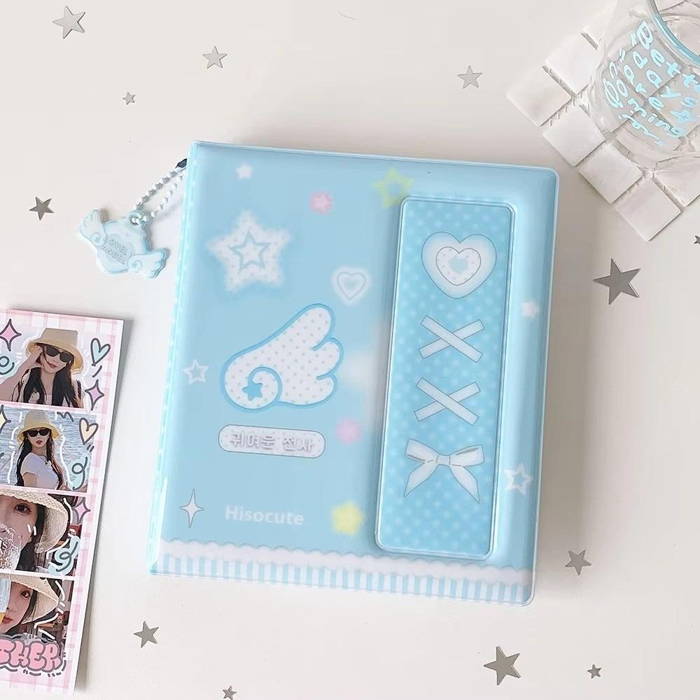Cartoon Polaroid Album 4 Grid Layout Card Storage Album Fashion Photo Card Holder For Girls
