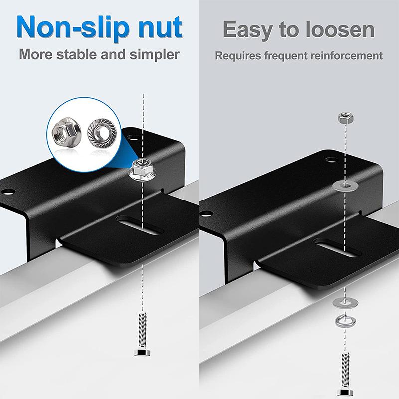 NEW 4PCS/Set Solar Panel Aluminum Bracket Kits Mounting Z Type Support Solar Panel Stand For Motorhome RV Yacht Car Accessories
