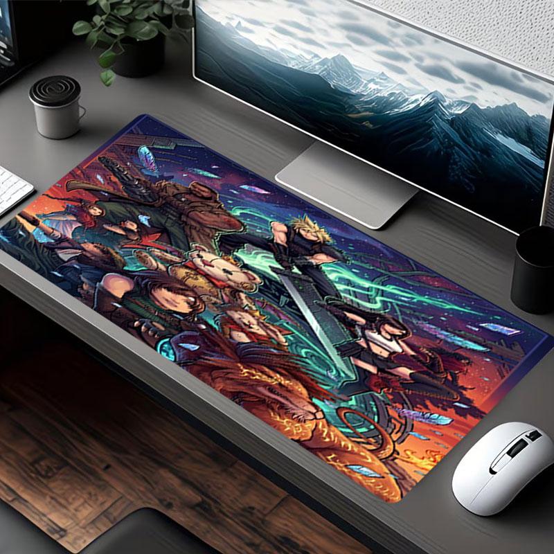 Final Fantasy Print Mouse Pad, for Keyboard Pad Laptop PC Mat for Office Home Use, Desk Decor, Perfect Birthday Gift for Gamers