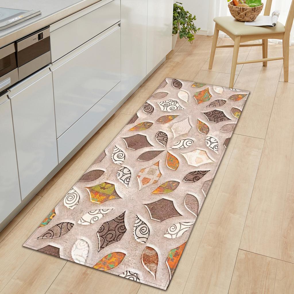 Мраморный Коврик для Ванной Нескользящий Придверный Коврик для Ванной Впитывающий Коврик для Пола Кухонный Грязеотталкивающий Длинный Ковер для Гостиной