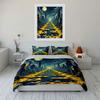 Moonlit city skyline pathway. Bedding sets Duvet cover sets Duvet covers Pillowcases(1 * Duvet Cover 2 * Pillowcases, without duvet insert)