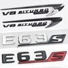 3D Letters For Cars E63S AMG W212 W213 Rear Trunk Sticker Fender Trim Badge V8 Biturbo 4matic Emblem Logo Accessories