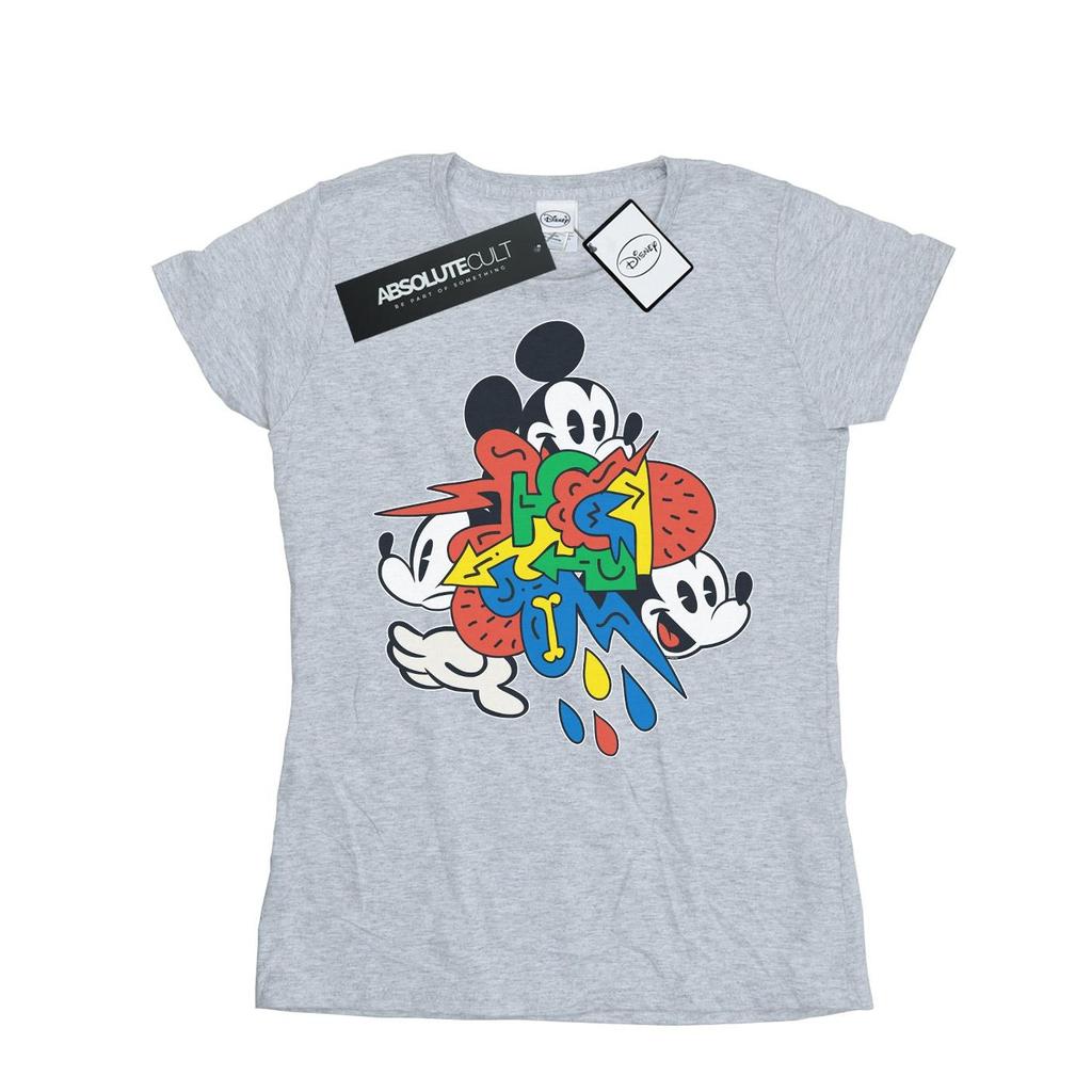 Disney Womens/Ladies Mickey Mouse Vintage Arrows Cotton T-Shirt