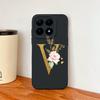 Чехол для Xiaomi 15T Pro 17 Pro Max Элегантные золотые буквы Мягкий жидкий силикон Защитная задняя крышка от падения для MI 15 T