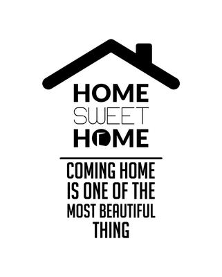 Милый сувенир Home Sweet Home Цитаты Декор для стен Печать на мешковине Подарок на новоселье - Печать только на мешковине