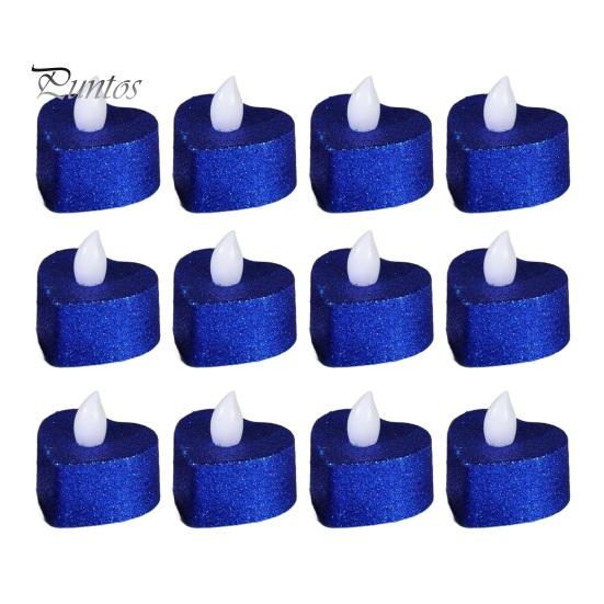 12 шт. мерцающих беспламенных свечей на батарейках светодиодные чайные свечи реалистичные фитили украшение для домашнего стола декор