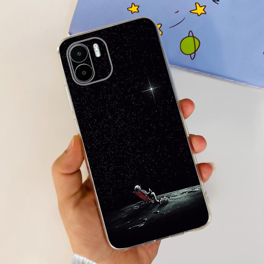 For Xiaomi Redmi A1 A 1 4G Case Fashion Flower Marble Soft Silicone Back Cover For Xiaomi Redmi A1 Plus Funda RedmiA1 A1+ Bumper