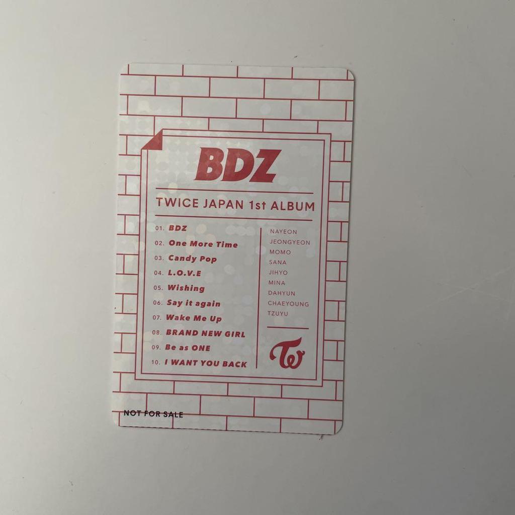 [ИСПОЛЬЗОВАН] Бонусная карта альбома TWICE BDZ Чеён