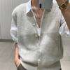 Knitted Shirt for Women In Spring and Autumn Knitted Vest Korean Version V-neck Sleeveless Loose Casual Sweater Vest