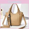 Delightful Cream Colored Handheld Bag For Women With Sturdy Shoulder Strap Perfect For Spring Adventures