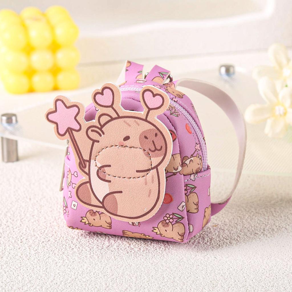 Мультяшный маленький рюкзак, сумка для мелочи, сумка для карт, милая сумка-брелок, мини-маленькая сумка, сумка для наушников, портативный поясной ремень.