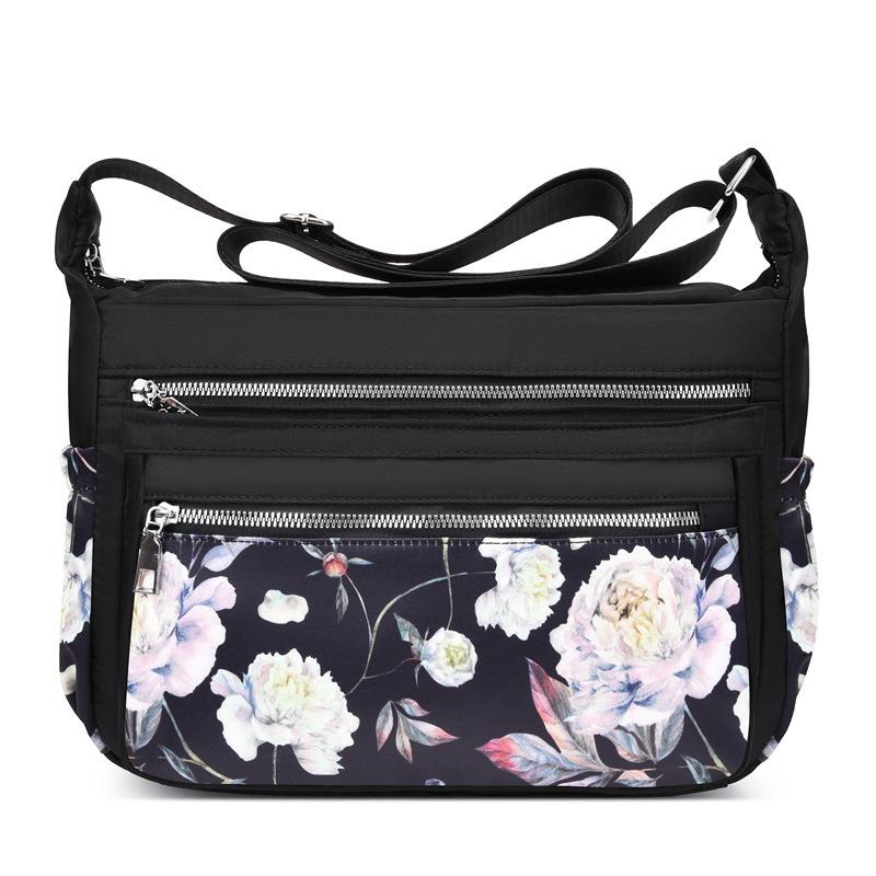 Shoulder Bag Middle-aged Women's Bag Oxford Cloth One-shoulder Messenger Bag Mother Bag Large-capacity Printed Bag