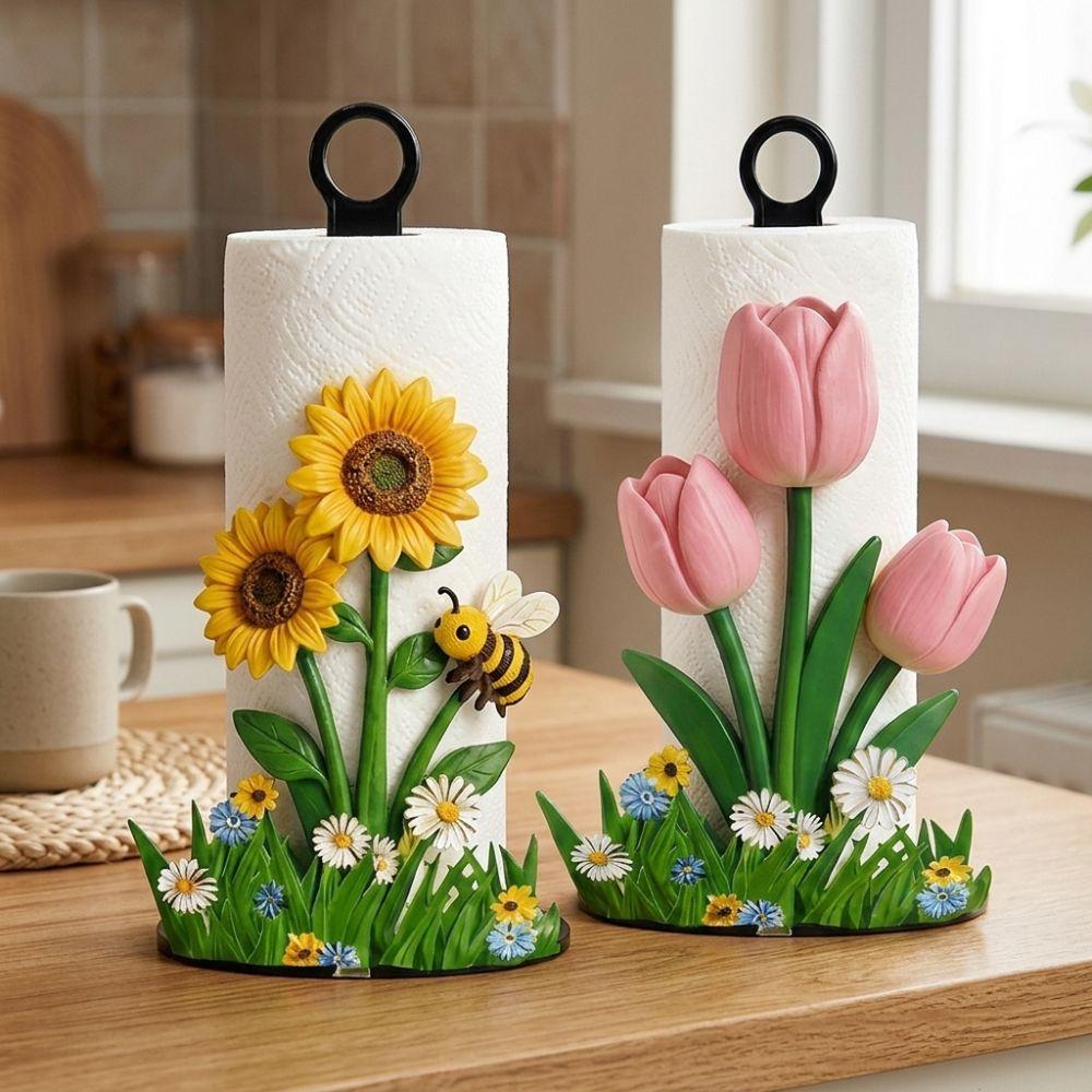 Cook Character Vertical Roll Paper Holder 2D Flat Tissue Holder Unique Paper Rack Apartment