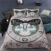 Пододеяльник Boho Moth Queen Size для мальчиков, готический череп, комплект постельного белья для девочек, декор для женской спальни, одеяло Bohemian Moon Star