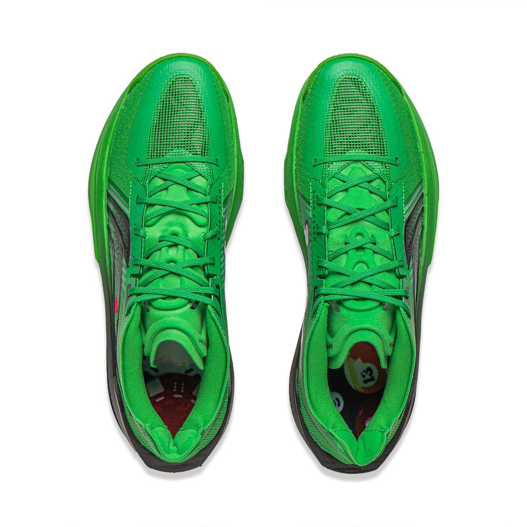 New LINING Ultralight Basketball Shoes Men's Low Top Medium Green ABAV007-27