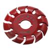 Grinder Shaping Disc Stainless Steel 12 Teeth Carving Disc for Angle Grinders Wood Rubber Red