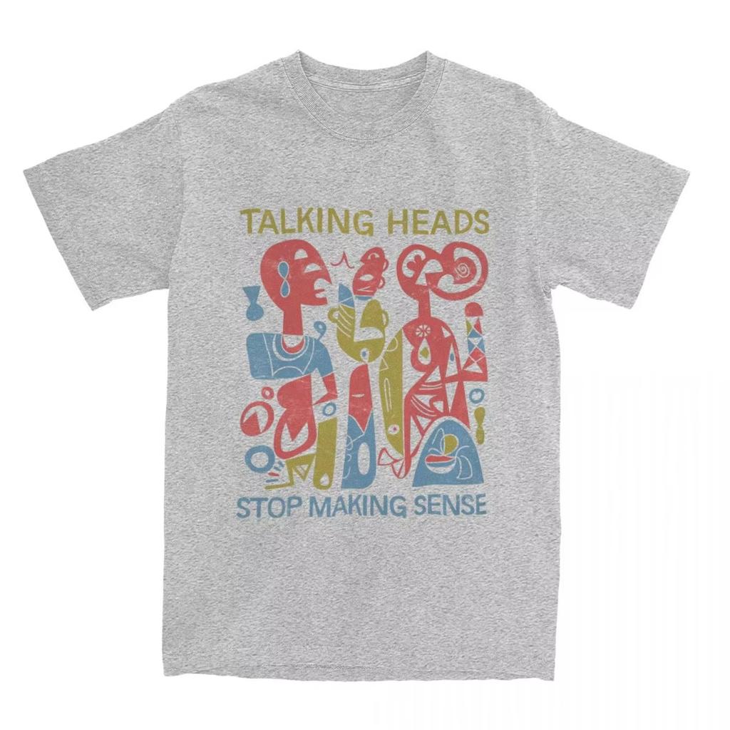 Talking Heads Stop Making Sense Stuff T-Shirt Rock Band Casual Cotton Summer Cotton Men's Women Top Tee Short Sleeve Streetwear