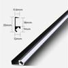 0.5/1m/pcs LED Cabinet Shelf Light 45º Lighting Recessed Aluminum Profile 18mm Wooden Board Backside Closet Clip Bar Strip Lamps