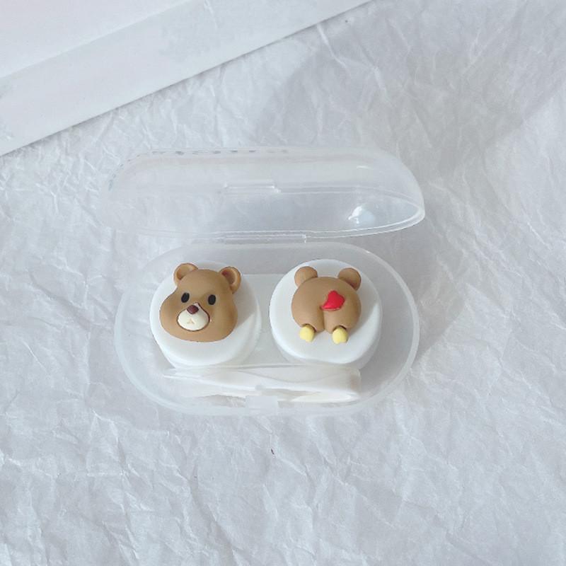 Чехол для контактных линз Новый чехол для контактных линз с пинцетом, набор присосок, портативный контейнер, коробка для контактных линз для женщин и мужчин