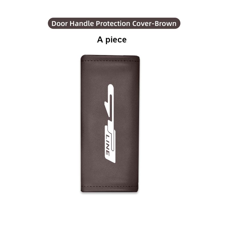 AANV1 For KIA Car Door Inner Handle Protective Cover Non-slip Anti-Wear Protection Case gt gtline Xline ceed Forte RIO STINGER Seltos