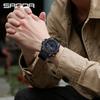 SANDA Luxury LED Dual Display Digital Quartz Watch for Men Shockproof Waterproof Sports Wristwatches Student Watch