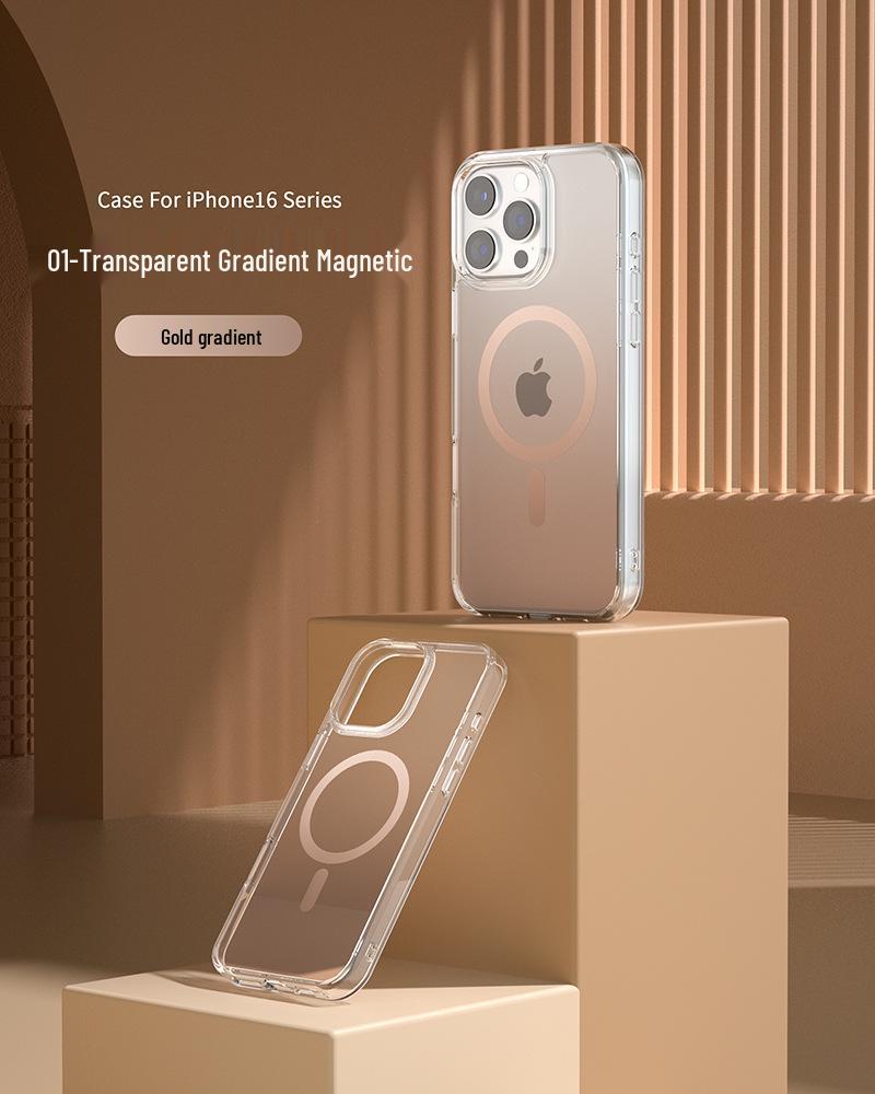 Иридиевый чехол с дофаминовым градиентом для iPhone 17 Pro Max/16 Модный защитный чехол