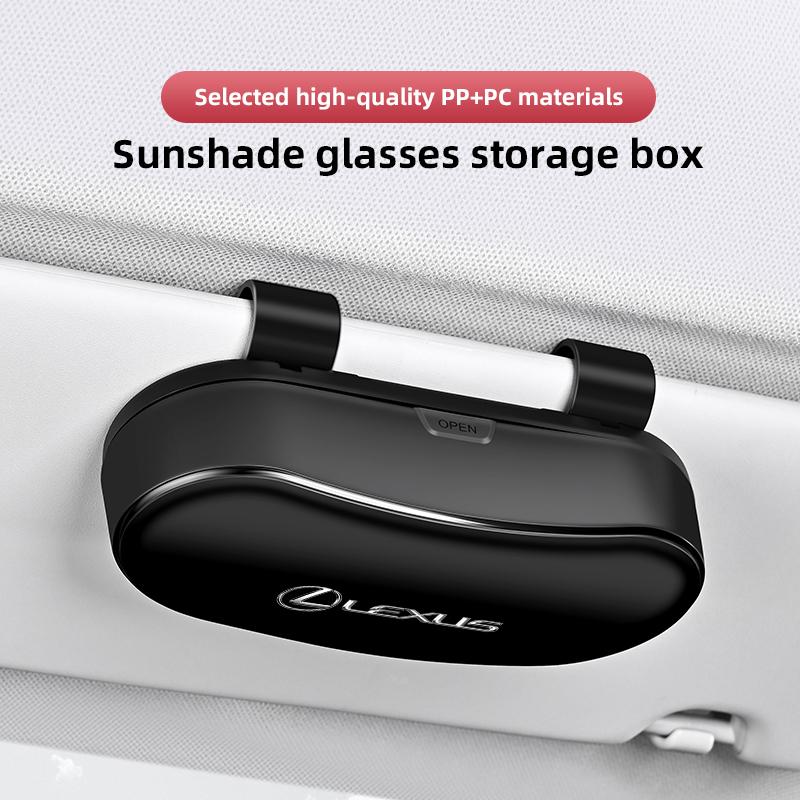 EZQZ3 Fashion Multi Functional Glasses Storage Box For Lexus F SPORT GS GX IS LS LX LC RC LBX NX RX 350h 450h ES UX 300e GX460 Ct200h