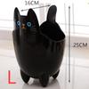 Household Storage Bucket Desktop Trash Can Without Cover Cat Shape Large Capacity Garbage Storage Pen Holder Living Room Bedroom