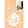A4 STENCIL WITHOUT BAG - CHRISTMAS BAUBLES