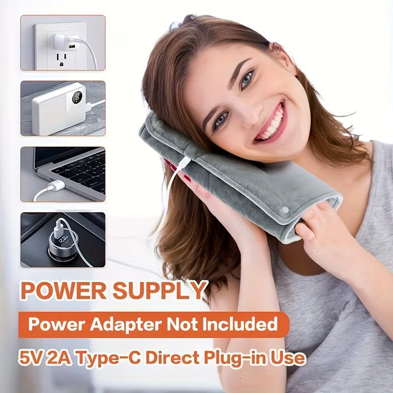 Multi-Use Electric Heating Pad for Body & Hands: Blanket, Belly, Foot, Back Warmer, and Physiotherapy Hot Compress Pad