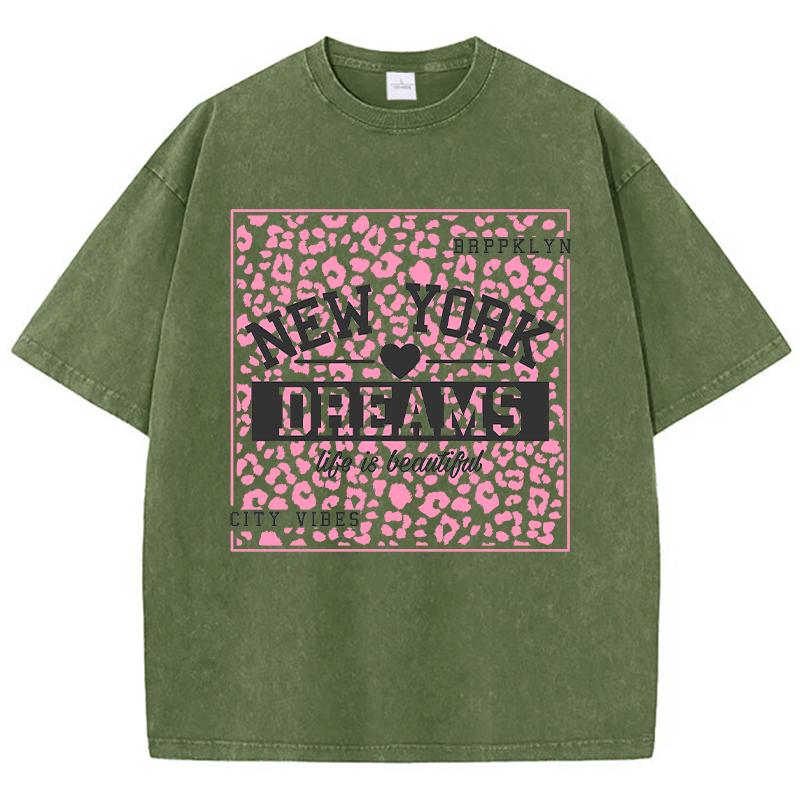 Женская футболка с принтом New York Dreams, модная повседневная футболка в стиле хип-хоп, с коротким рукавом, летняя удобная одежда
