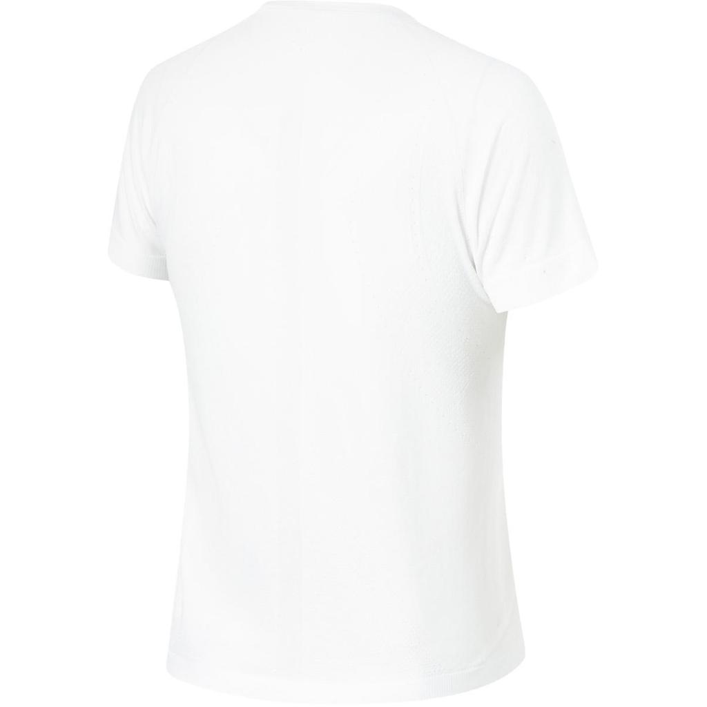 Li-Ning Серия Фитнес Однотонная Влагоотводящая Футболка с Круглым Вырезом и Коротким Рукавом Женские Топы Белый ATSU472-9