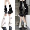 Womens Lolitas Knit Long Socks Star Leg Warmers Harajuku Japanese Style Booties Socks Winter Warm Ankle Heap Socks
