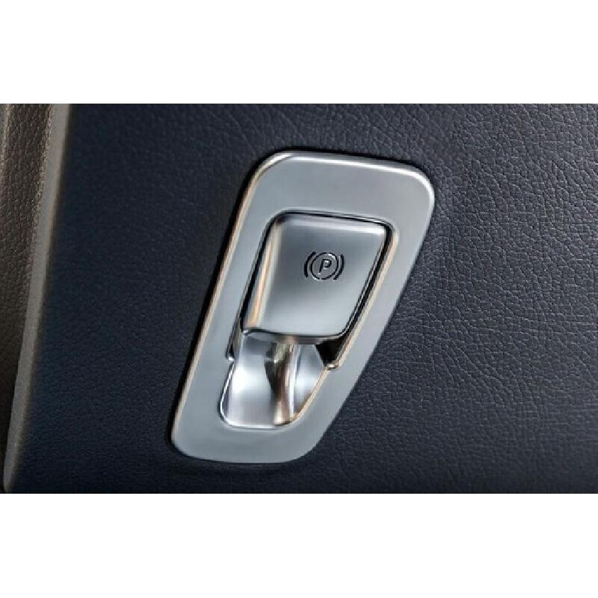 ABS Silver Brake Handle Handbrake Cover Trim Fit For Benz C-Class W205 2015-