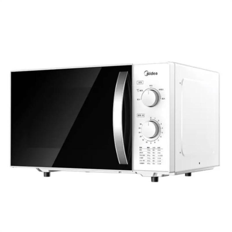 Midea 23L Dual-Use Microwave Oven, 800W, Mechanical Control with Turntable and Knob.