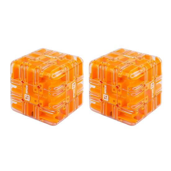 1/2 шт. 3D Пазл Лабиринт Куб Развивающая Головоломка Ручной Лабиринт с Перекатывающимся Шариком Куб Лабиринт Пространственное Восприятие Тренировка Логического Мышления Игрушка Лабиринт с Бусинами