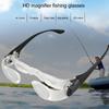Бинокулярные очки с 4-кратным увеличением, увеличительным стеклом, удобным регулируемым носом, 3-цветным поляризованным зажимом для рыбалки и концертов, телескопом,