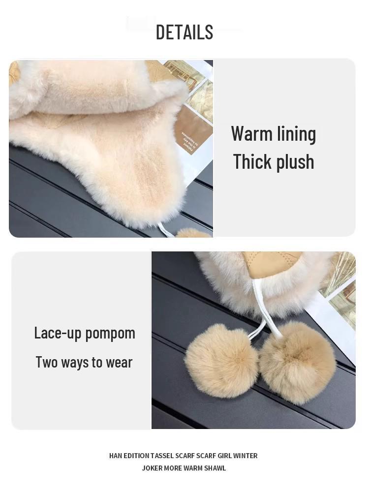 Women's Winter Plush Fox Ear Hat – Thick, Lined, Warm, Versatile, and Protective Lei Feng Style