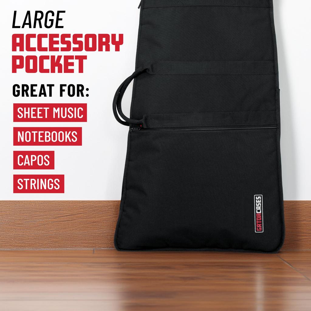 Gator Cases Серия GBE Нейлоновый чехол для гига для Modified Совместимый со стилями Flying V и Explorer Ремень GBE-EXTREME-1 Гитары, [Плечевой в комплекте]