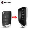 Модифицированный чехол для дистанционного ключа KEYYOU для Volkswagen MQB Golf MK8 Polo Tiguan Skoda Superb Octavia SEAT Leon Ibiza 3