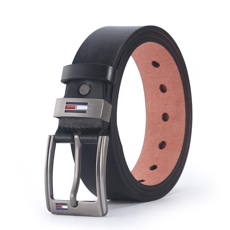 Мужской повседневный ремень из микрофибры в стиле ретро с пряжкой