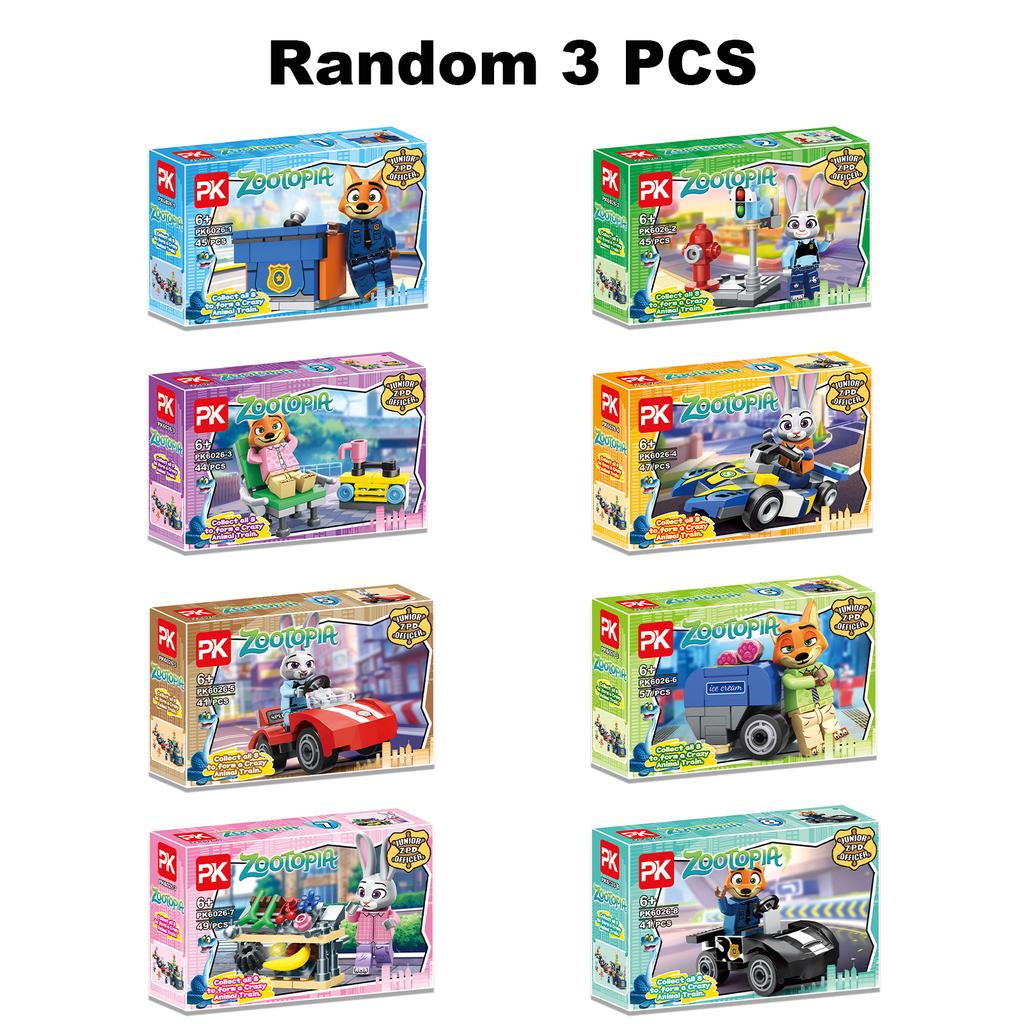 Зверополис 2 Набор Строительных Блоков Серия Джуди Кролик Ник Лис Аниме Фигурка Кирпичик для Детей Рождество День Рождения Игрушки Подарки Сюрприз-Бокс